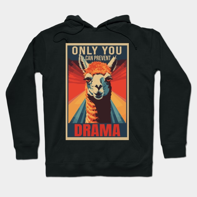 Only You Can Prevent Drama Graphic Hoodie by Graphic Duster